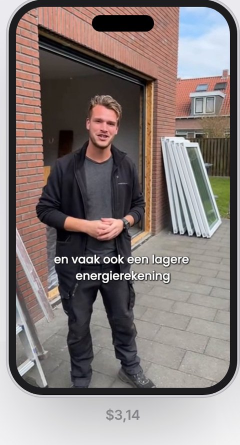 Voorbeeld Nederlandse UGC ad, gemaakt met Adzo