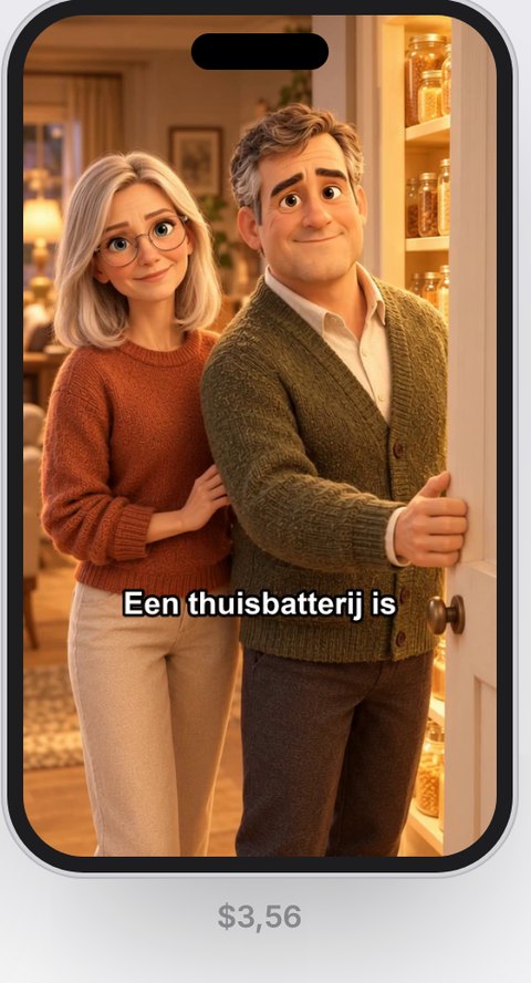 Voorbeeld animatie ad, gemaakt met Adzo